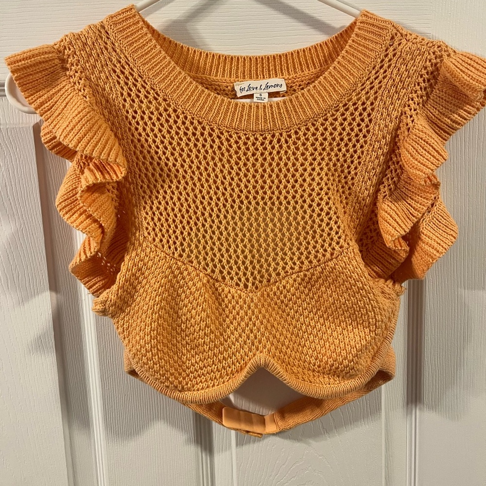 for love and lemons angela crop top